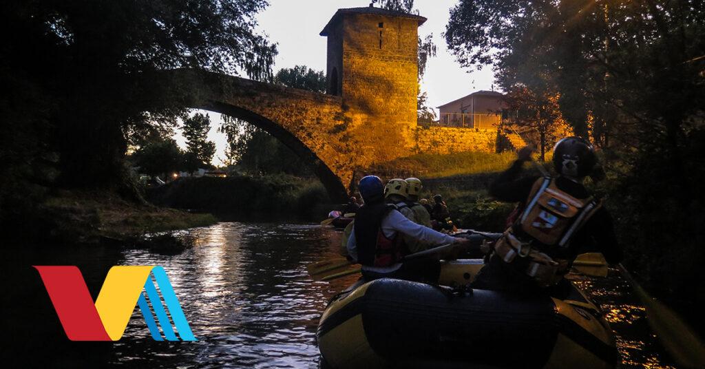 Rafting sotto le stelle: discesa rafting notturna con aperitivo